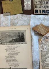 Vintage Ephemera Lot of 60 PCS Junk Journal Book Pages Stamps Buttons Victorian