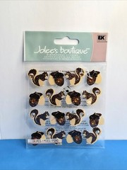 FREE SHIP Jolee’s ACORN SQUIRREL REPEATS Scrapbook Sticker ANIMALS DOGS BIRD