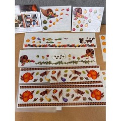 Creative Memories Medley Autumn Stickers Fall Harvest Pumpkin Leaf Scrapbooking