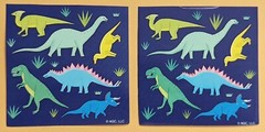 Dinosaurs Stickers. Lot of 2 Sheets