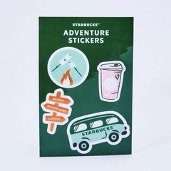NWT Starbucks 2026 Summer Road Trip Sticker Pack of 4 Stickers 1 sheet- Pack #1