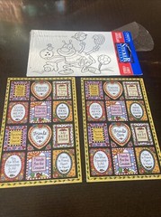 Vtg Carlton Cards Stickers 2 Sheets Friends Forever 90s Y2K Novelty Print Whimsy