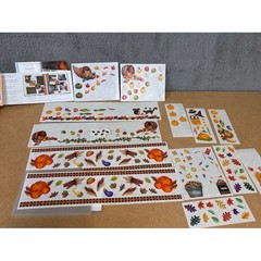 Creative Memories Medley Autumn Stickers Fall Harvest Pumpkin Leaf Scrapbooking