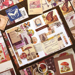 Scrapbook Supplies Kit, Vintage Junk Journaling Supplies, Scrapbooking Kit with