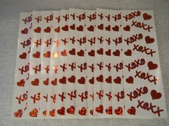 Mrs. Grossman’s – Hugs & Kisses XOXO Scrapbooking Stickers Set of 12 Sheets 1993