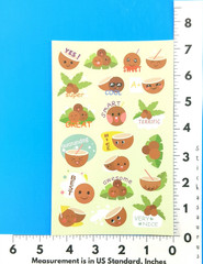 Coconut Scented Scratch & Sniff Sticker Sheet