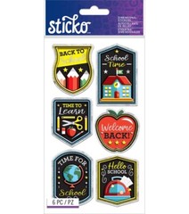 Sticko Back To School Puffy Stickers School Planner Supply Crafts Scrapbook