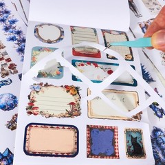 Dual Material Sticker Book – Alice in Wonderland