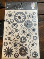 Imaginisce Bazzill Rub-Ons and Rhinestones Lot Of 6 Pkgs All Different NEW!