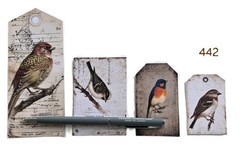 Vintage Bird Tags and Cards – Set of 13 – 442