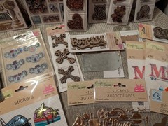 Huge Scrapbook Embellishment Lot Stickers Craft Supplies New