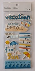 Vacation At The Beach Scrapbooking Stickers by Recollections