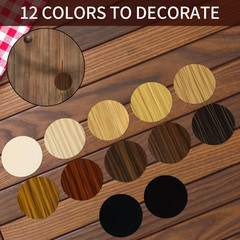 648 Pieces Screw Hole Covers Stickers, 12 Basic Color Colors Wood Stickers, Adhe