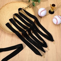 100 PCS Black Medal Ribbons Award Neck 32″ Snap Clips Lanyards Polyester