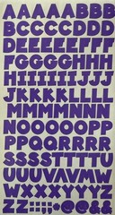 PURPLE 7/16” CHUNKY ALPHABET Stickers(2 sheets)Making Memories•Letters •Number•