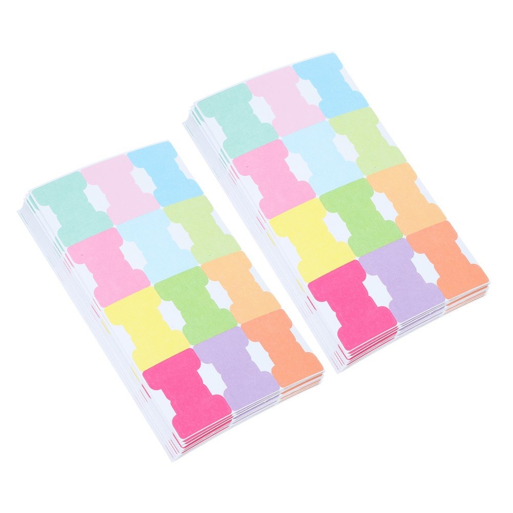 480Pcs Planner Monthly Tab Divider Tabs Assorted Colors Self Adhesive Paper