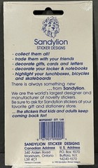 Rare Vintage Stickers NIP Sandy Lion Mother Of Pearl Opal Iridescent Birds