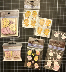 Recollections EASTER Stickers/Brads/Acrylic Shapes LOT Eggs, Chicks, Bunnies