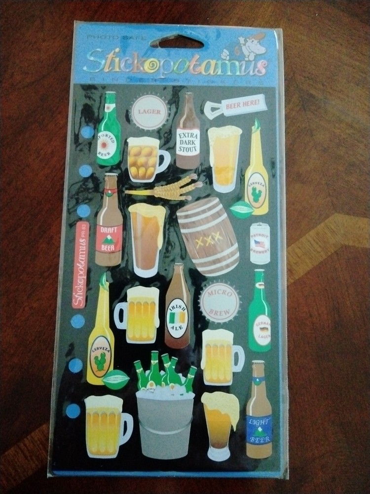 Stickopotamus BEER BINDER STICKERS NEW IN PACKAGE
