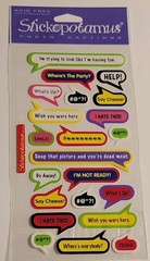 Stickopotamus Multicolor Bubble Words & Phrases Scrapbooking Stickers