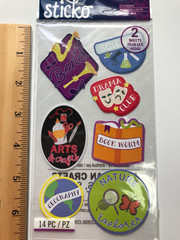 EK Success Sticko School Scrapbook Stickers Lot Cheer Clubs Supplies Bus