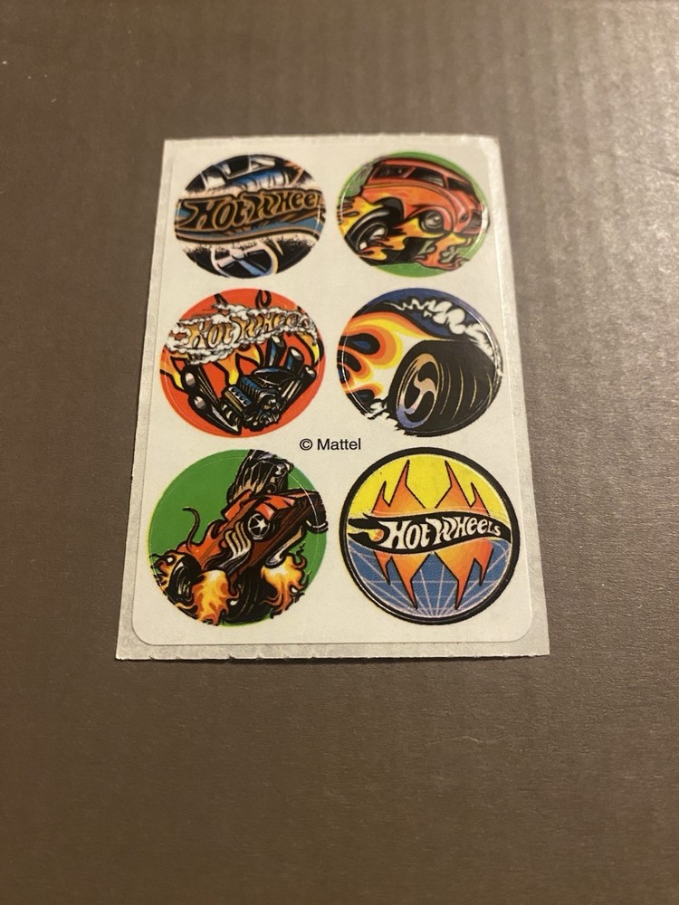 vintage SmileMakers Hot Wheels Mini Dots Sticker Mod 2×4 Inches