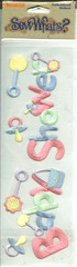 Baby Shower Boy Girl Newborn Party Fsmily Sticko Sew Whats Embroidery Stickers