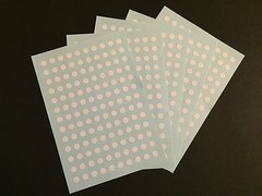 2400pcs X 8mm 5 Color Round Circle Spot Dot Marker Adhesive Stickers Japan