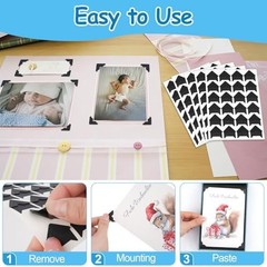 432 Pcs Photo Corners Self Adhesive, Acid Free Picture Corners for Scrapbooking,