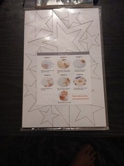 Star Pattern Adhesive Stickers Mirrors Design Three Sheets Included. Decorative