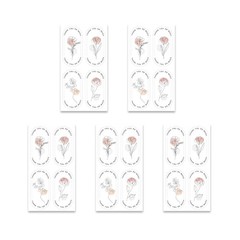 125Pcs Thank You Stickers Rectangular Wrapping Labels Self-adhesive Labels
