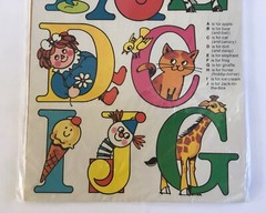 VTG 1974 Our Way Studios Stickers #2001 Giant Size ABC Stickers All 26 Letters