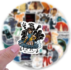 57PCS Epic the Musical Stickers Pack Vinyl Aesthetics Stickers for Scrapbooking,