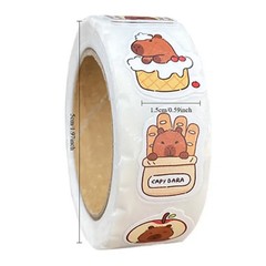500 Pack Cute Capybara Stickers PVC Cartoon Decorative Sealing Stickers – NEW
