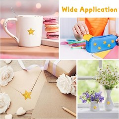 1000 pcs Star Stickers for Kids Reward, 1 inch Holographic Gold Stars Sticker…