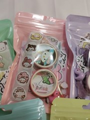 Sanrio Hello Kitty Stationery Memo Pad Washi Tape Stickers Enamel Pin and Charms