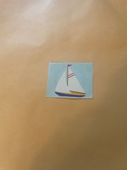 Vintage 1980s Mrs. Grossman’s Sailboat Sticker