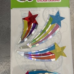 Vintage Sandylion Prismatic Stickers Sun Moon Shooting Star Sheet New