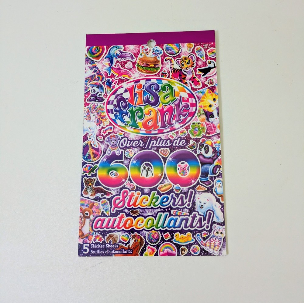 Lot of 3♡NEW♡2018🦄 Lisa Frank 🌈Sticker Pads♡over 600 Stickers