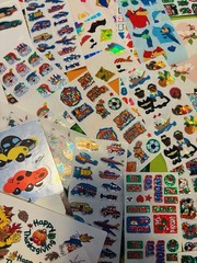 Huge Vintage Sticker Lot Sandylion Mrs Grossmans 90s Disney Vintage Lisa frank