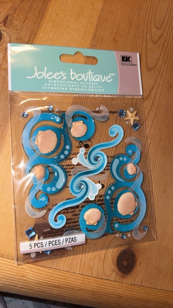 Jolee’s Boutique Embellishment Sea Flourishes Shells Starfish Ocean Scrapbooking