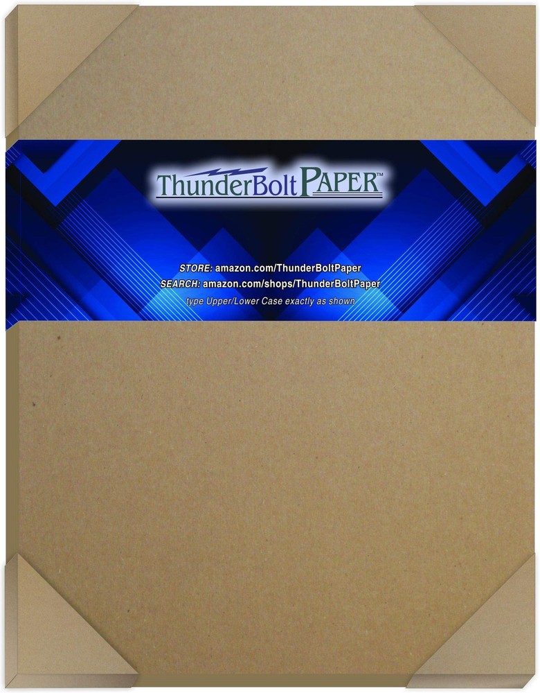 26 Sheets Brown Chipboard 80 Point Extra Thick 8.5 X 11 Inches Letter Size .0…