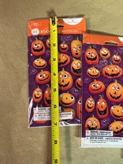 Jack O Lantern Halloween Stickers Pumpkin Google Eye Craft American Greetings