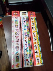 6 lot NIP Sandylion 3 Big 5.5×12” Mickey & Disneyland & Minnie Borders & 3 Small