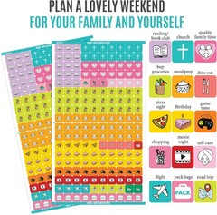 Comprehensive Planner Sticker Set: 1900+ Icons for Active Family Schedules