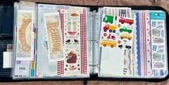 Crop In Style Binder With Lots Of Stickers ~ 17 Sheets full ~ All brands