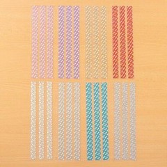 CraftBuddyUS CB116 – 8 Colors of Glitzy Cluster Self Adhesive Strips