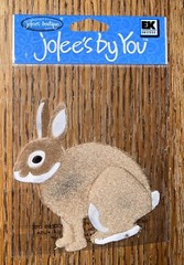 RARE Jolees Bunny Rabbit Brown White Pet Bunnies Animal Easter Scrapbook Sticker