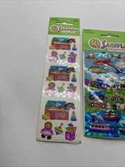 Sandylion Prismatic Transportation Stickers Cars, Planes, Boats & Toys