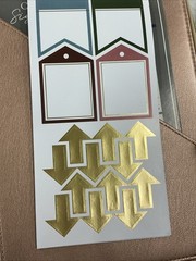 New C.R. Gibson Rose Gold Journal Accessories Organizer Stencils & Stickers